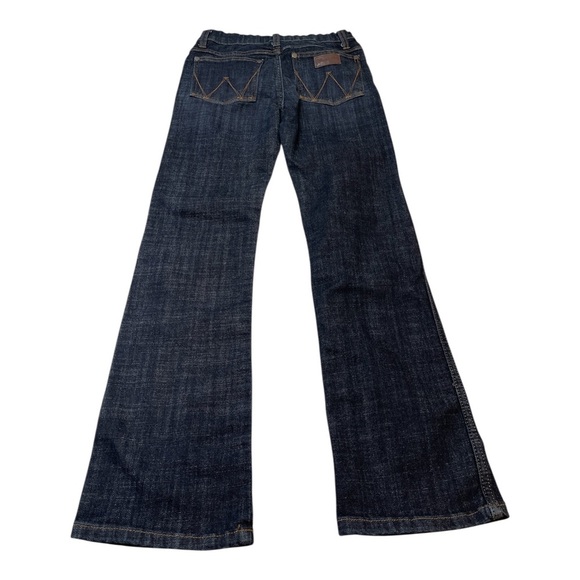 Wrangler Retro Slim Boot Dark Wash Western Cowboy Jeans Boy’s Size 12 Reg - Picture 2 of 12